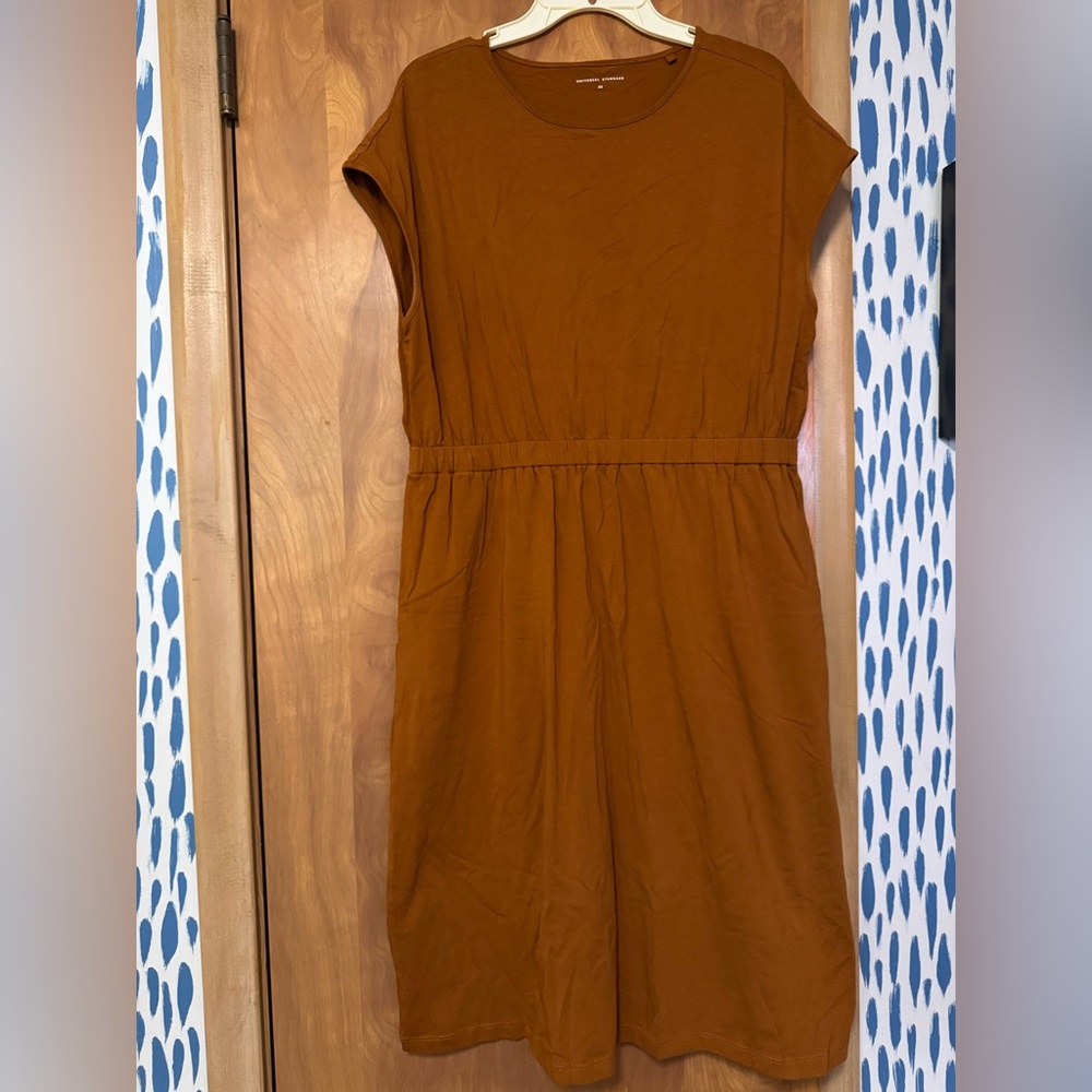 Universal Standard Rust Midi Dress